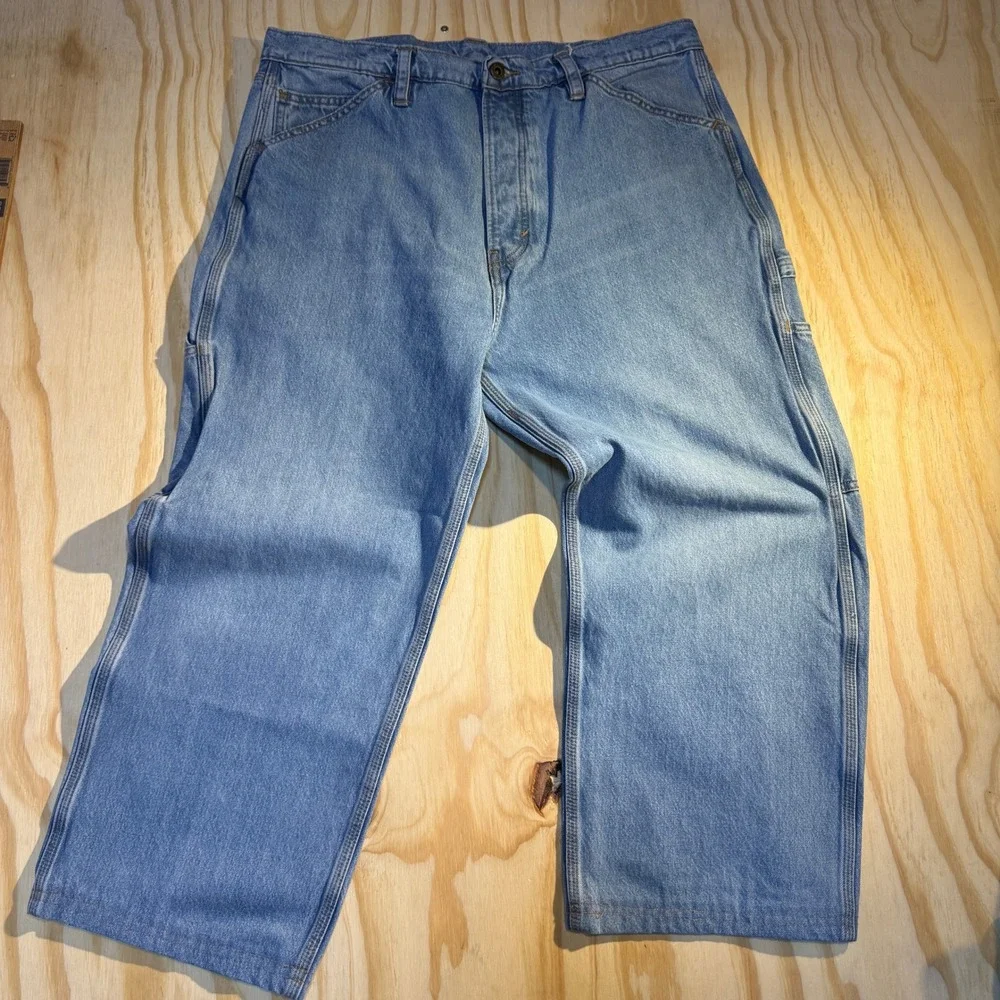 Levi's Men's Skateboarding Carpenter Jeans Light Wash Denim Pants Size 36x32